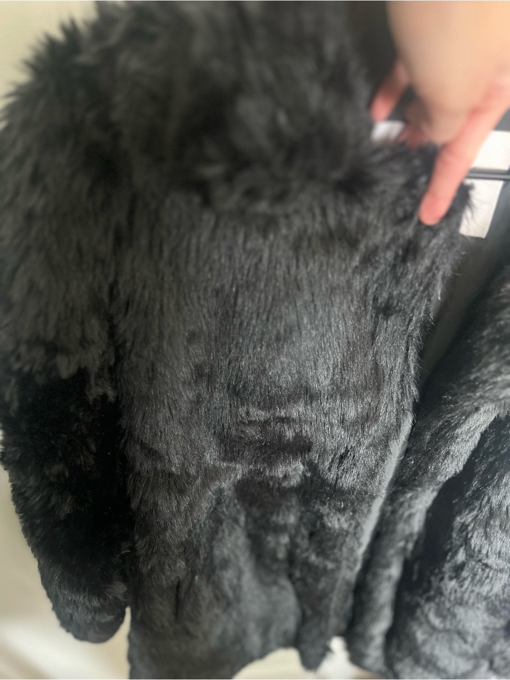 Revamped Black Faux Fur Teddy Jacket - Picture 2 of 6